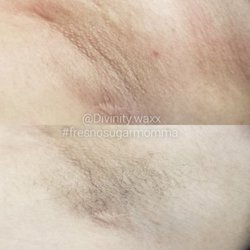 Divinity - When we wax on the regular, our hair comes back less & less.this could be your results.