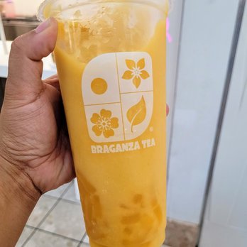 Braganza Tea - Mango Smoothie w/ Mango Jelly - Bubble Tea Near Me - Tukwila, Washington