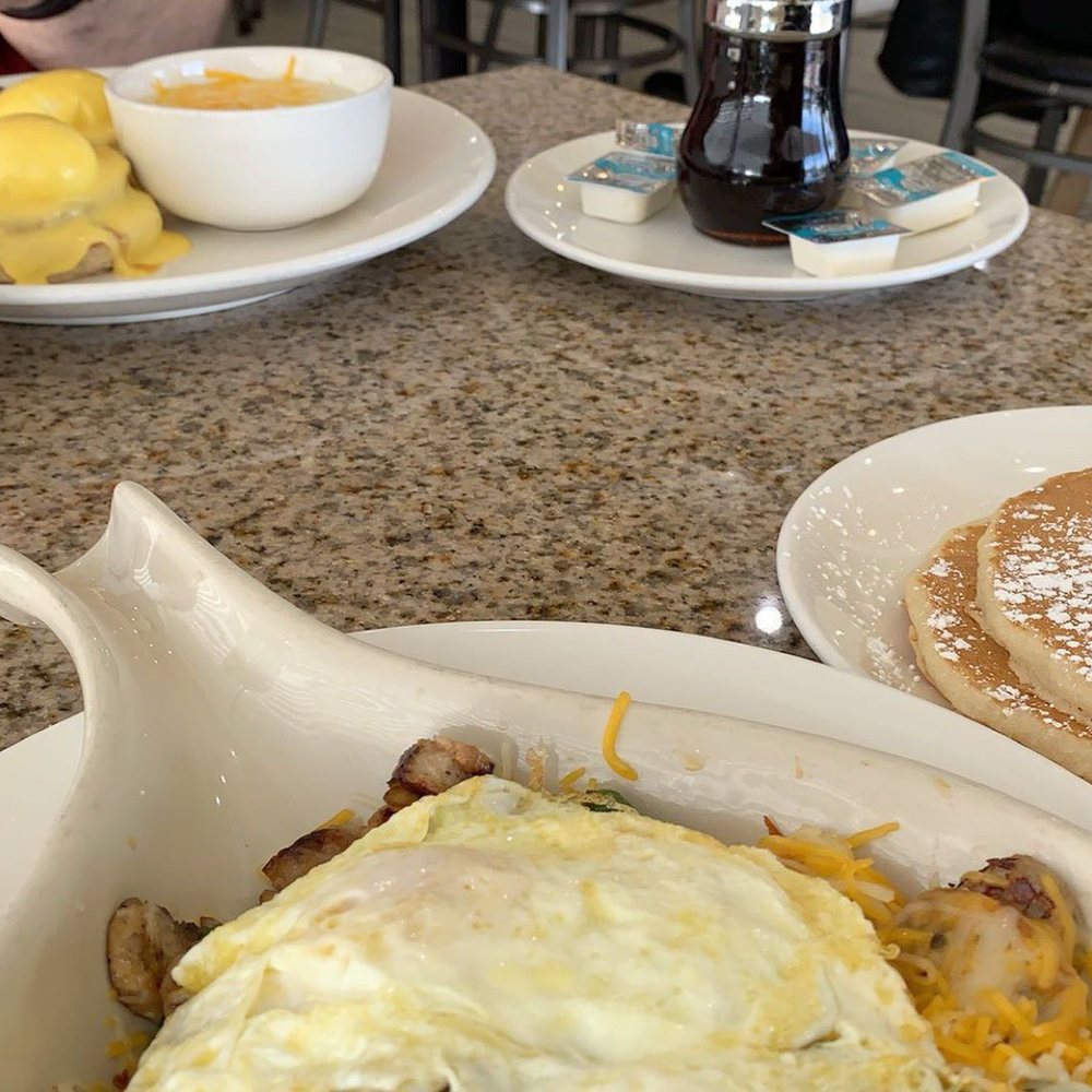 Eggsquisite Cafe - Eggs Benedict with Hashbrowns along with Eggsquisite skillet with hashbrowns and pancakes - Breakfast & Brunch Near Me - McKinney, Texas Eggsquisite Cafe - Eggs Benedict with Hashbrowns along with Eggsquisite skillet with hashbrowns and pancakes - Breakfast & Brunch Near Me - McKinney, Texas