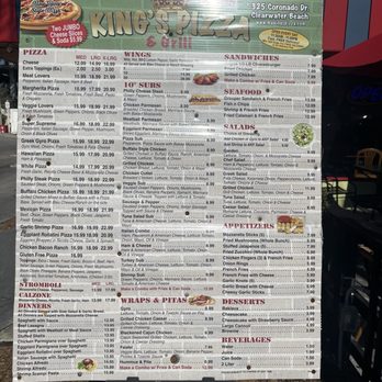 King's Pizza & Grill - Menu - Pizza Near Me - Clearwater Beach, Florida King's Pizza & Grill - Menu - Pizza Near Me - Clearwater Beach, Florida