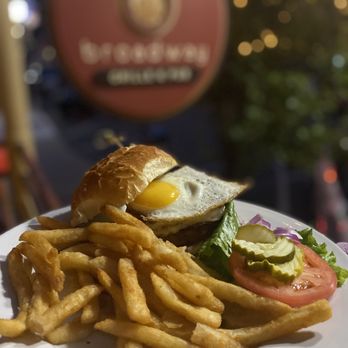 Broadway Grille + Underground - turkey burger with fried egg (must request) on top. - American Near Me - Jim Thorpe, Pennsylvania Broadway Grille + Underground - turkey burger with fried egg (must request) on top. - American Near Me - Jim Thorpe, Pennsylvania