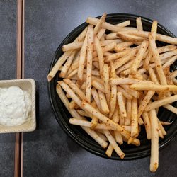 Mogu Fried Chicken - Spicy garlic fries ($6.50 large)