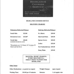 Highlands Courier Service