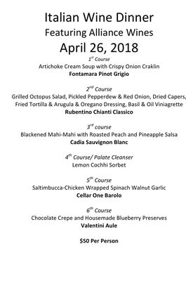 Menu photo 1 La Residence Chapel Hill, NC