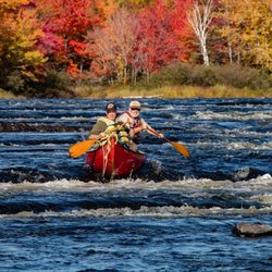 Mahoosuc Guide Service - Kevin paddling on the East Branch of the Penobscot River in northern Maine