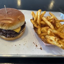 This is the Nest smash and it was great and the fries. Amazing