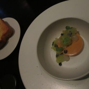 Benu - monkfish liver, apple, daikon, black sesame, brioche - Asian Fusion Near Me - San Francisco, California Benu - monkfish liver, apple, daikon, black sesame, brioche - Asian Fusion Near Me - San Francisco, California