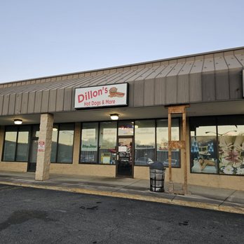 Dillons Hot Dogs & More - The outside of the building where the restaurant is located. - Hot Dogs Near Me - Roanoke, Virginia Dillons Hot Dogs & More - The outside of the building where the restaurant is located. - Hot Dogs Near Me - Roanoke, Virginia