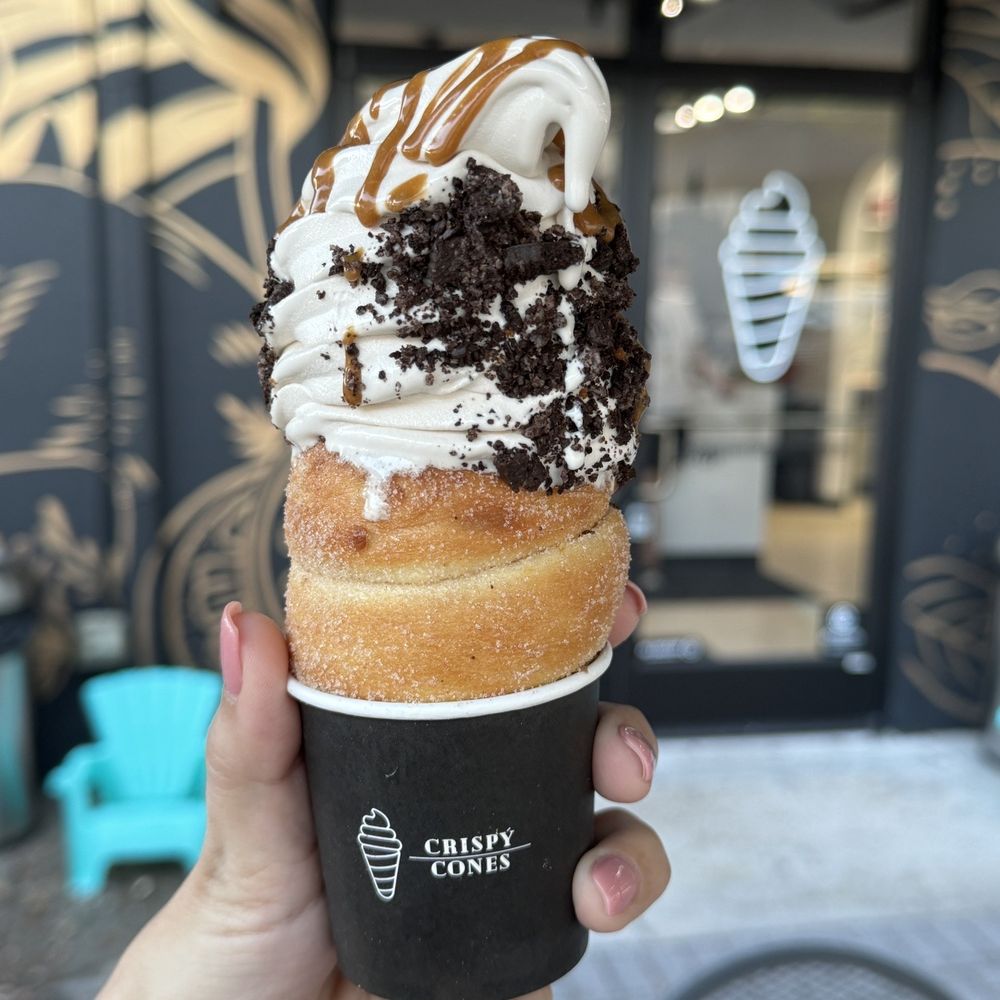 Crispy Cones - Cookie dough ice cream (special of the week) - Ice Cream & Frozen Yogurt Near Me - Orlando, Florida Crispy Cones - Cookie dough ice cream (special of the week) - Ice Cream & Frozen Yogurt Near Me - Orlando, Florida