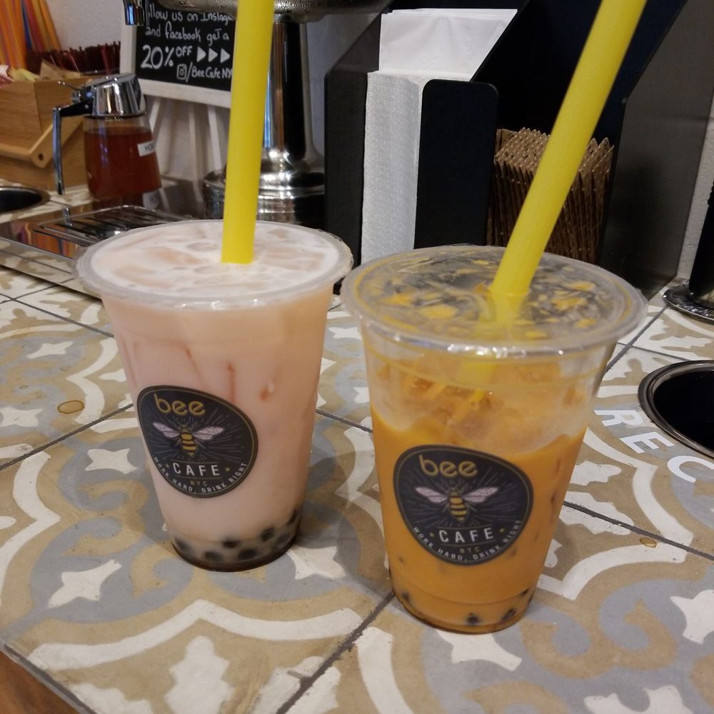 Bee Cafe - Rose milk tea and thai iced tea with rose flavor - Cafes Near Me - Woodside, New York Bee Cafe - Rose milk tea and thai iced tea with rose flavor - Cafes Near Me - Woodside, New York