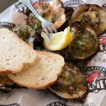 Jourdan River Steamer - Charbroiled oyster appetizer - Seafood Near Me - Kiln, Mississippi