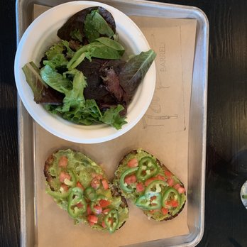 Toasted Barrel - Avocado toast - Cocktail Bars Near Me - Savannah, Georgia