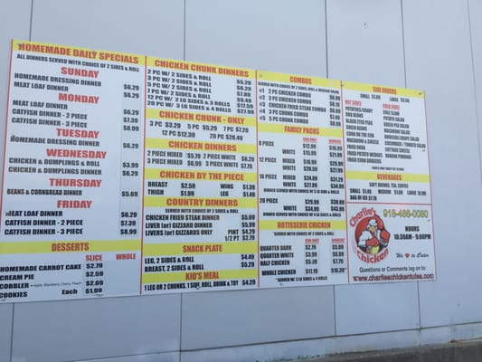 Menu photo 3 Charlie's Chicken Tulsa, OK