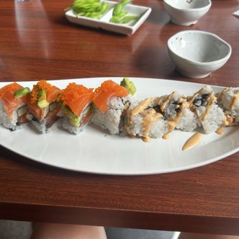 Ginza Sushi - Alaskan Roll and Spicy Ahi Roll - Sushi Bars Near Me - Honolulu, Hawaii