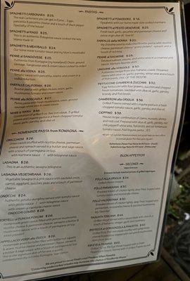 Menu photo 1 Luna Trattoria Mendocino, CA Menu photo 1 Luna Trattoria Mendocino, CA