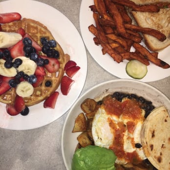 The Paramount - Malted Belgian waffles, hueovos rancheros and avocado tuna melt with sweet potato fries - Breakfast & Brunch Near Me - Boston, Massachusetts The Paramount - Malted Belgian waffles, hueovos rancheros and avocado tuna melt with sweet potato fries - Breakfast & Brunch Near Me - Boston, Massachusetts