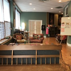BRV Yoga - community seating area