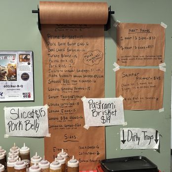 603 BBQ - Menu and sauces - Barbeque Near Me - Concord, New Hampshire