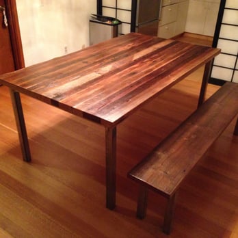 StatusWood - Douglas fir dining Table and matching bench. - Furniture Stores Near Me - Hayward, California StatusWood - Douglas fir dining Table and matching bench. - Furniture Stores Near Me - Hayward, California