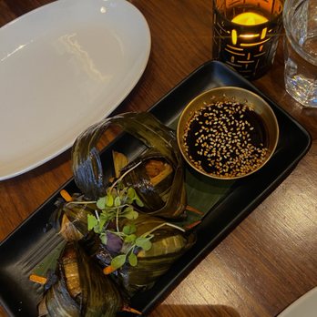 Up Thai - Gai Hor Bai Touy (Chicken Wrapped Pandan leaves) - Thai Near Me - New York, New York Up Thai - Gai Hor Bai Touy (Chicken Wrapped Pandan leaves) - Thai Near Me - New York, New York