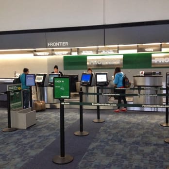 Frontier Airlines - Check in counter at SFO. Not bad for 7:30am on a weekday. - Airlines Near Me - San Francisco, California Frontier Airlines - Check in counter at SFO. Not bad for 7:30am on a weekday. - Airlines Near Me - San Francisco, California