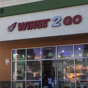 Wings 2 Go - Logo + Sign - Chicken Wings Near Me - Inglewood, California