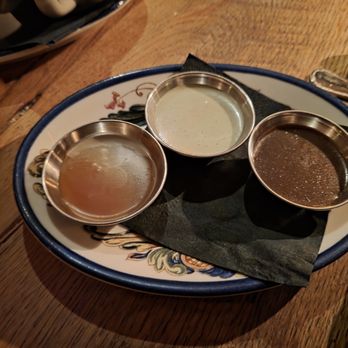 Sotto - Sauces for dipping the ricotta donuts into - Italian Near Me - Cincinnati, Ohio Sotto - Sauces for dipping the ricotta donuts into - Italian Near Me - Cincinnati, Ohio