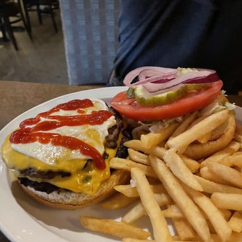 Dawsons On Main - Double Burger. Tavern Style. - American Near Me - Indianapolis, Indiana Dawsons On Main - Double Burger. Tavern Style. - American Near Me - Indianapolis, Indiana