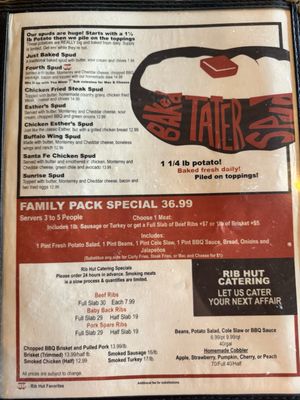 Menu photo 1 Rib Hut El Paso, TX