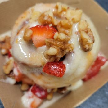 Cinnaholic - strawberries & cream - Bakeries Near Me - Tucson, Arizona