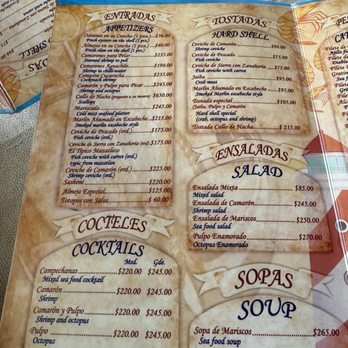Mariscos las Tres Islas - Oct 2024 menu - Mexican Near Me - Cabo San Lucas, MEX