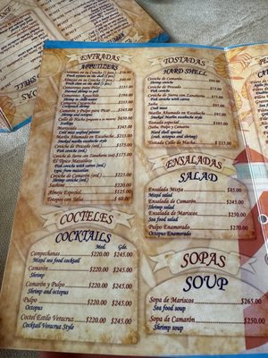 Menu photo 6 Mariscos las Tres Islas Cabo San Lucas, MEX