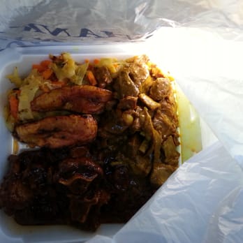 Hummingbird Carryout - Curry goat and oxtail combo..Mmm...delish - Caribbean Near Me - Baltimore, Maryland