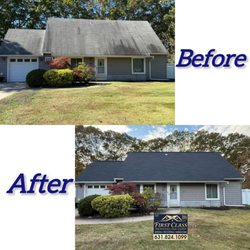 First Class Remodeling - New GAF roof system in Coram. HDZ shingles, Charcoal color