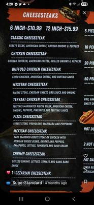 Menu photo 2 Uncle Phil's Cheesesteaks & Grill Wilson, NC Menu photo 2 Uncle Phil's Cheesesteaks & Grill Wilson, NC