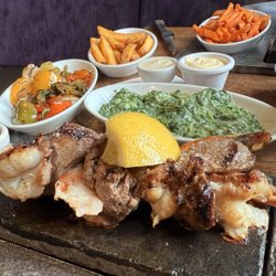ABACCO'S STEAKHOUSE - Surf and Turf; Umbestellung leider nicht möglich. Statt 150gr - 200gr Filetsteak