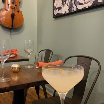 Conserva - Spanish 75 cocktail, the best drink on the menu and possibly in all of NKY. - Tapas Bars Near Me - Ludlow, Kentucky