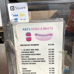 A&J's Dogs & Brats - Menu