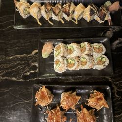 Jina Yoo's Asian Bistro - Sin City roll, spicy tuna roll and HM Roll