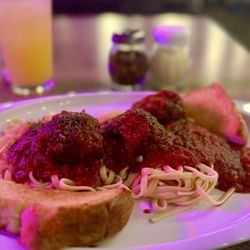 Foxy's Cafe - Spaghetti and meatballs, special Thursday night