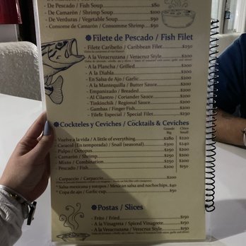 Pelícanos - Menu - Seafood Near Me - Puerto Morelos, ROO Pelícanos - Menu - Seafood Near Me - Puerto Morelos, ROO