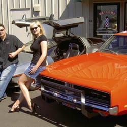 O'Carney's Barber Shoppe - Movie cars at Daddy O's Kahului
