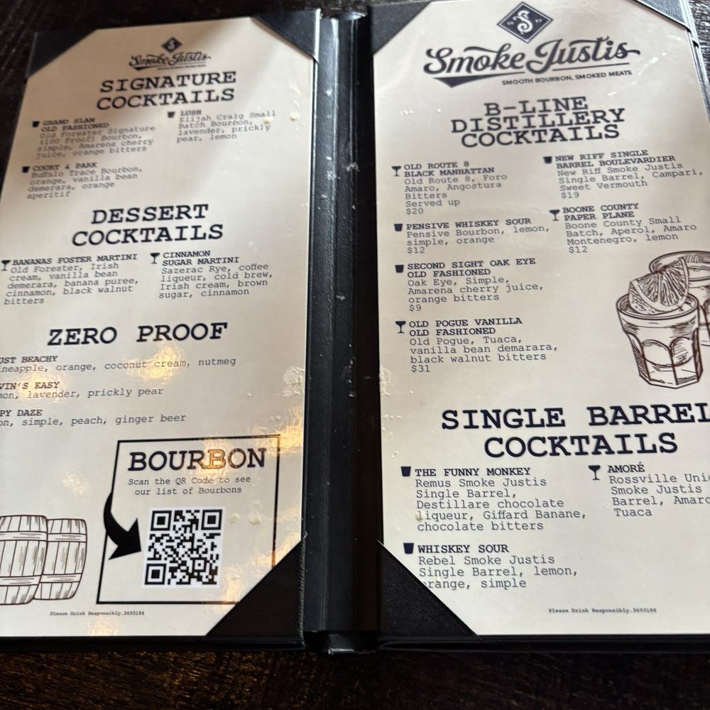 Smoke Justis - Menu - Bars Near Me - Covington, Kentucky Smoke Justis - Menu - Bars Near Me - Covington, Kentucky