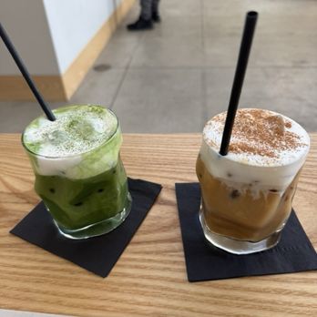 Modu Cafe - Matcha Latte with cold foam, Modu Latte - Coffee & Tea Near Me - Los Angeles, California