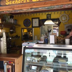 Seahorse Cafe - Counter where you order and pastry counter.