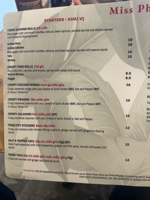 Menu photo 1 Miss Pho Seattle, WA