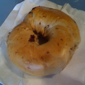 Georgetown Bagelry - Cinnamon Raisin bagel - $1.20 before taxes on 5/2009 - Bagels Near Me - Bethesda, Maryland