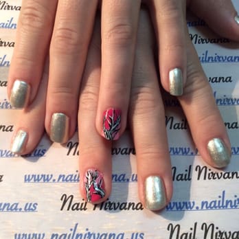 Nail Nirvana - Pink Camo nail art - Nail Salons Near Me - Easthampton, Massachusetts