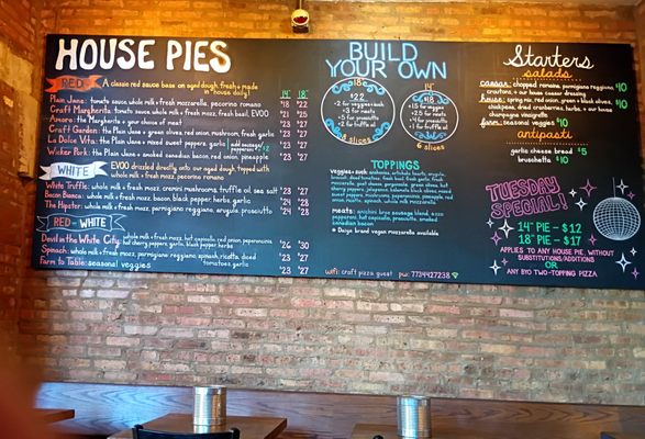 Menu photo 1 Craft Pizza Chicago, IL