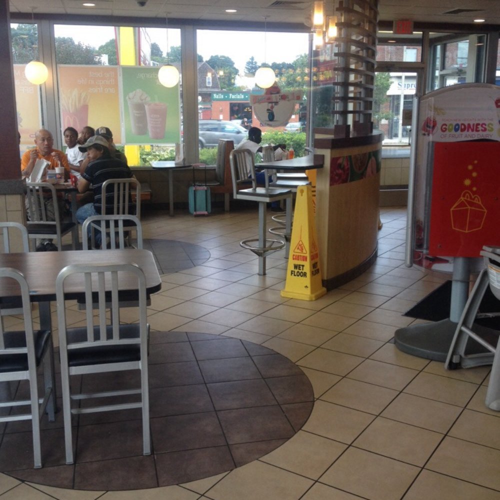 McDonald's - Small location and dining area - Burgers Near Me - Dorchester, Massachusetts